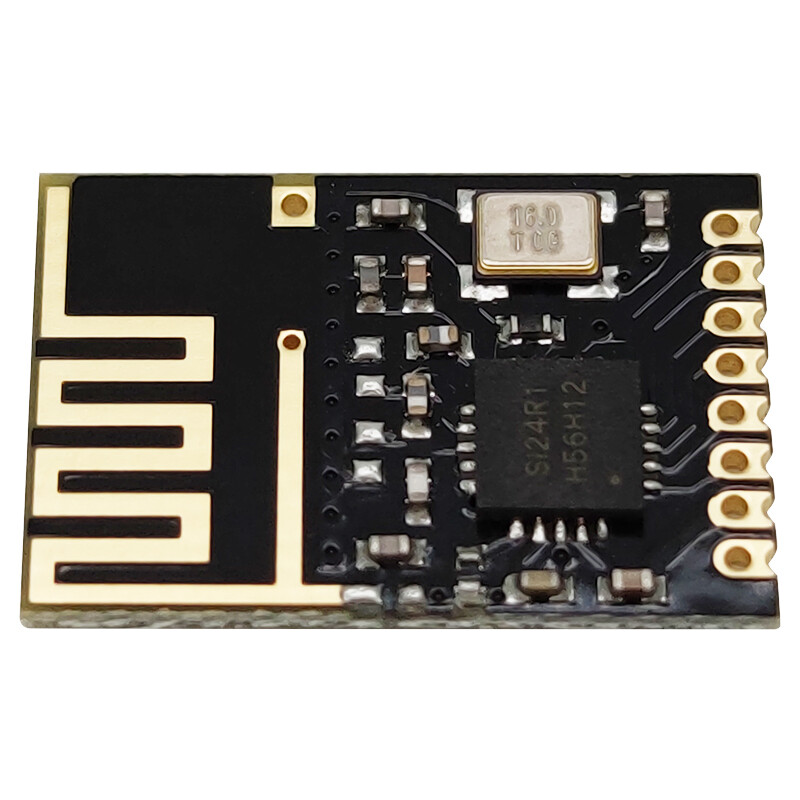 Throwing stones 2.4G wireless module nRF24L01+ chip communication module data transparent transmission transceiver power enhancement long distance transmission NF-03 Si24R1 SMD patch type 10 boxes