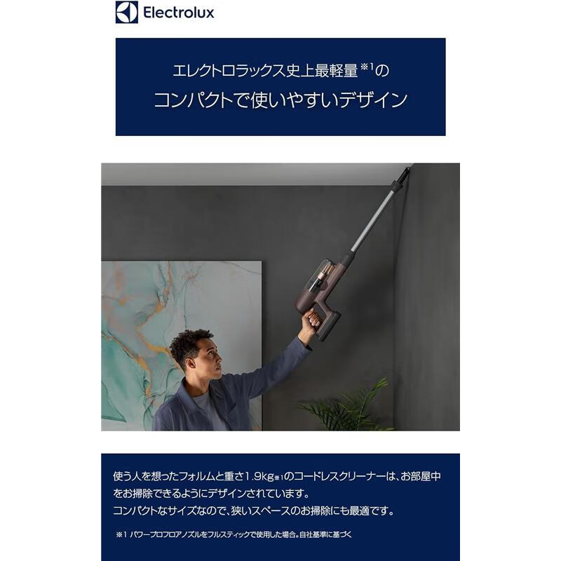 Electrolux Japan Direct Mail Cordless Vacuum Cleaner Cyclone Handheld Comes with Charging Stand Portable Requires Additional Transformer Use UH700 EFP71524 White