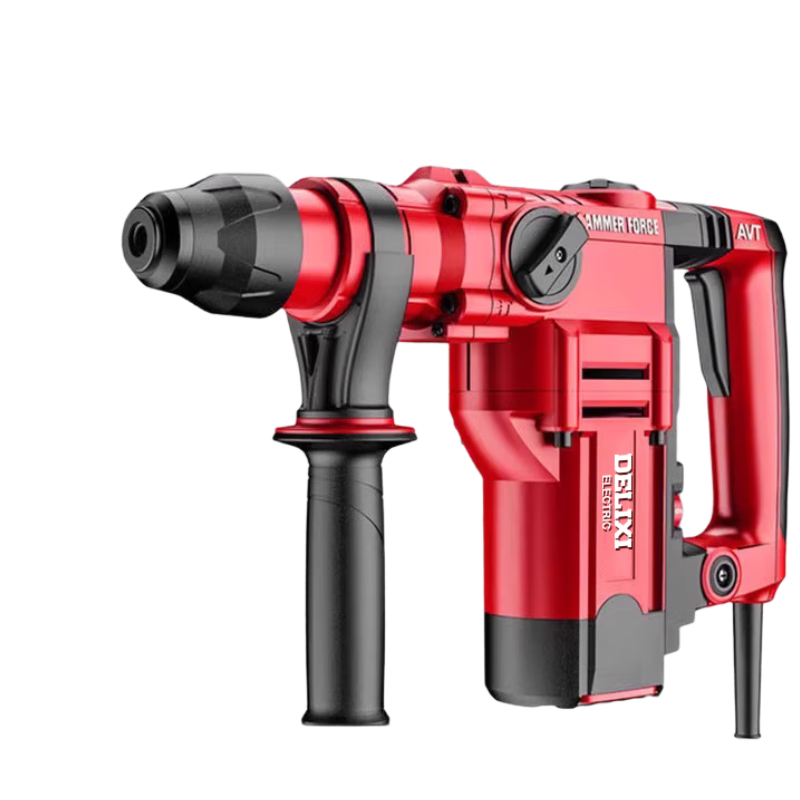 DELIXI electric hammer, electric pick, electric drill, high-power three-purpose impact drill for concrete, household multi-function electric hammer
