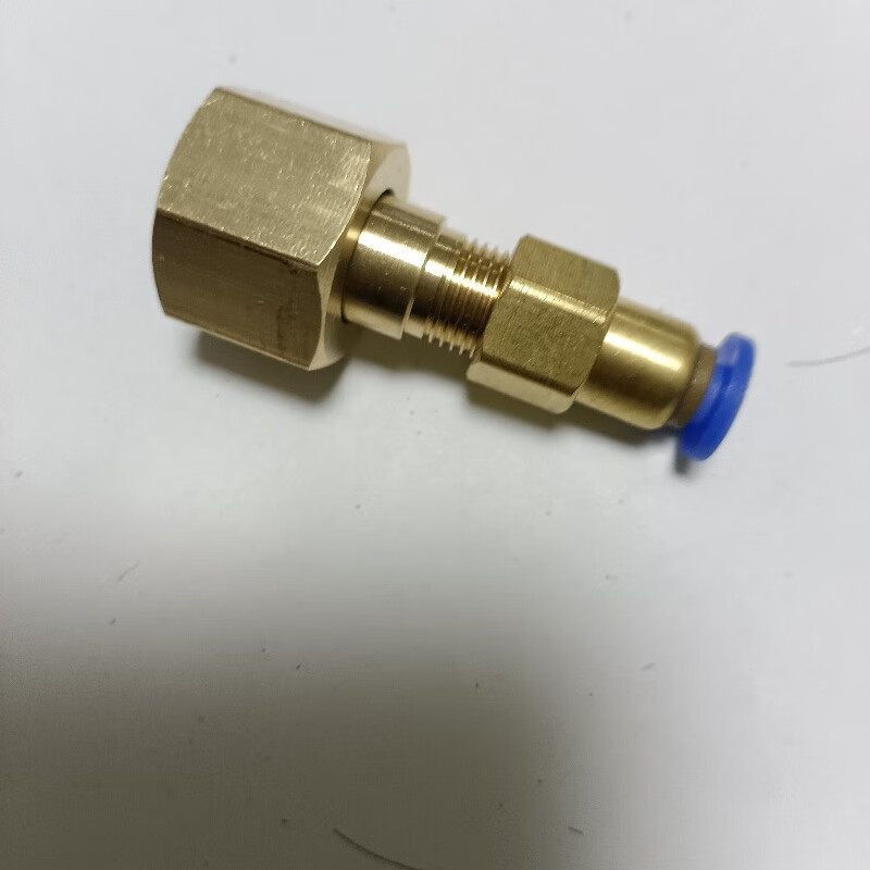 Pressure reducing valve outlet to quick-plug pagoda card sleeve connector 8mm 6mm 4mm fine-tuning valve oxygen nitrogen reverse thread fine-tuning M16*1.5 inner ball head to 6mm quick-plug