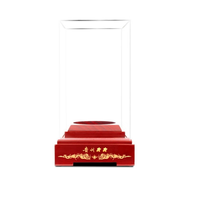 Sanqihu adapts to Moutai liquor base boutique acrylic display box Feitian Zodiac solid wood transparent dust cover 500ML force display box cover and base c