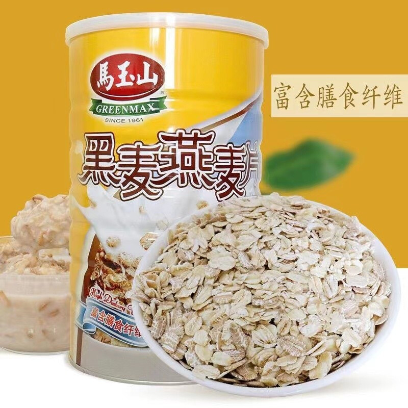 Taiwan imported Mayushan rye oatmeal ready-to-eat no added sugar canned 800g nutritious large oatmeal