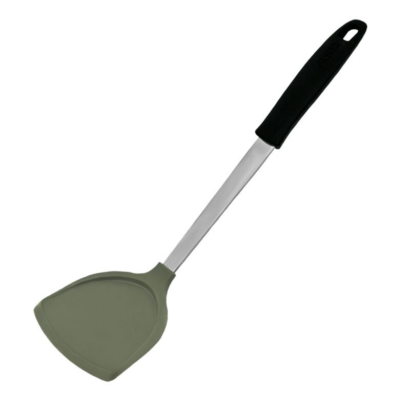 ASD silicone pot spatula, cooking spatula, smokeless non-stick special frying pan, high temperature resistance, classic single spatula
