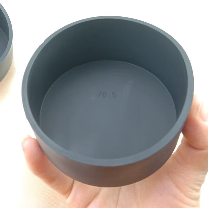 High temperature resistant silicone cap threaded rubber protective sleeve elastic end protective sleeve rubber protective cap insulating sleeve 64mm65 silicone cap A=160mm black