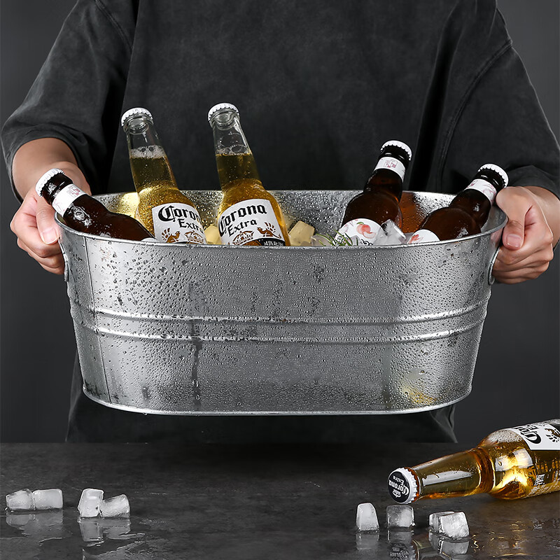 Chu'anbao beer ice bucket large-capacity ice bucket home stall ice bucket Internet celebrity bar iced red wine beverage champagne bucket large ice bucket