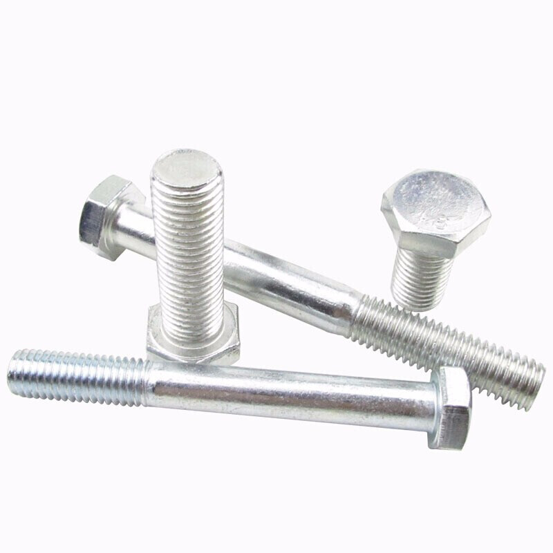 Jishuo GB30 national standard galvanized external hexagonal bolt 4.8 grade galvanized hexagonal head screw knock bolt M16*190