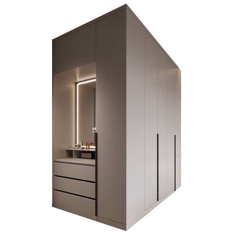 Mag Mag Mag customized wardrobe bedroom cream style corner swing door wardrobe cloakroom custom combination prepayment