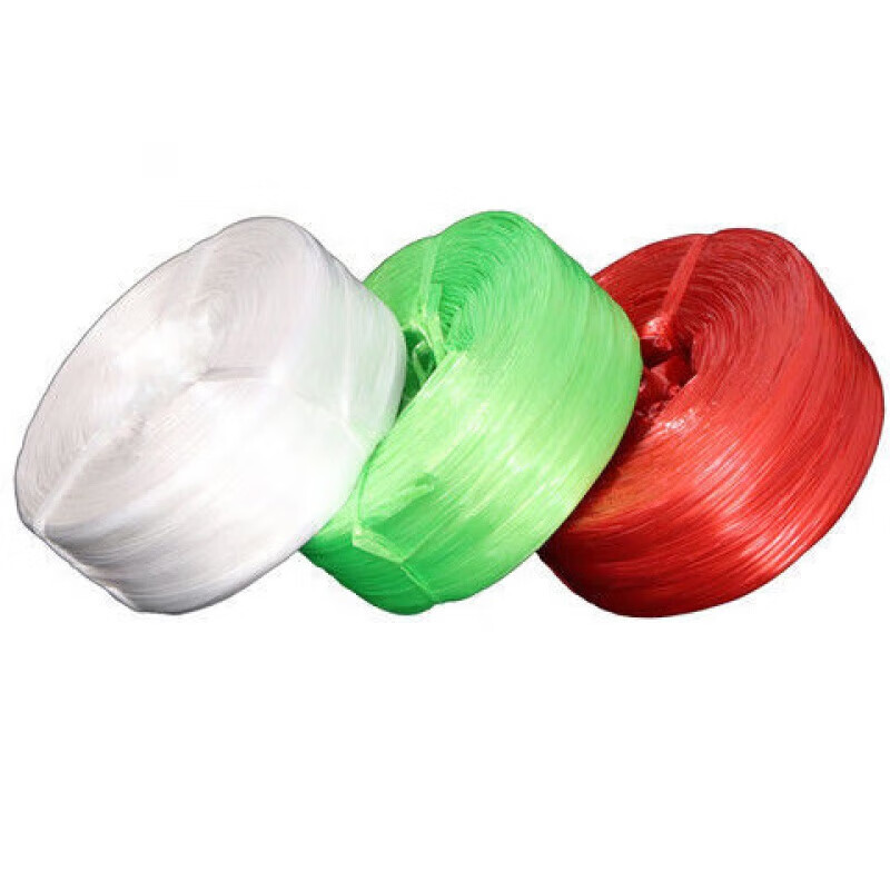 Pp strapping rope, fiber rope, plastic rope, tear tape, packing rope, packaging rope, red, 8cm wide (average of 5kg per roll)