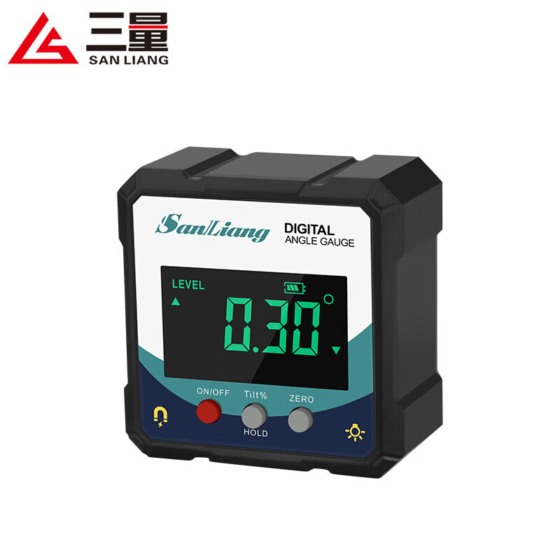 Sanliang high-precision digital inclinometer box electronic angle ruler with magnetic angle meter angle gauge level meter
