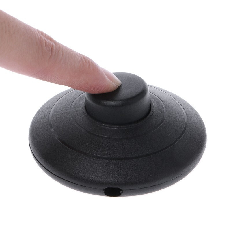 Floor lamp LED lamp table lamp bedside lamp copper sheet contact foot safety protection flame retardant material convenient wiring midway switch button online switch floor light switch floor switch foot switch black