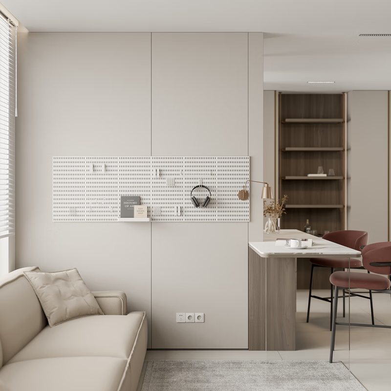 Quanyou (QUANU) whole house custom-made walk-in wardrobe, bedroom fully equipped cloakroom, open storage cabinet furniture, Poly Eco Board 10 customized cabinets (calculated based on projected area)