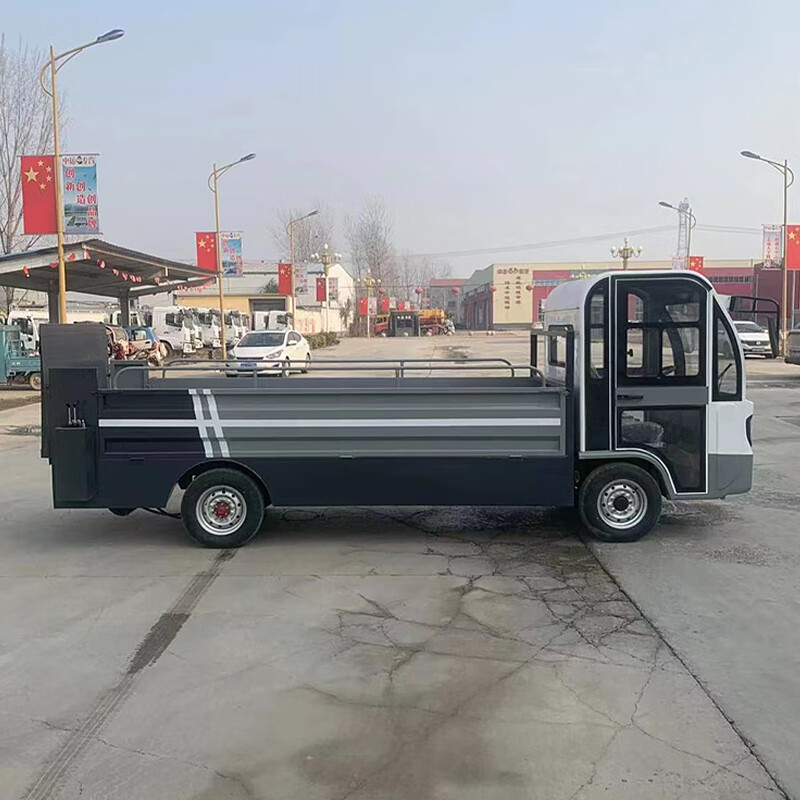 Xiangyunwei electric garbage removal truck 6 barrels 8 barrels garbage collection garbage can automatic lift transfer truck small new energy four-wheel property scenic spot cleaning truck sanitation truck garbage classification truck 6 barrel hydraulic tailgate garbage truck XYW