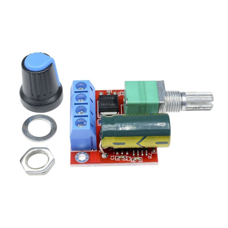 PWM DC motor speed regulator 5V-35V speed switch board 5A switch LED dimmer speed regulator module red