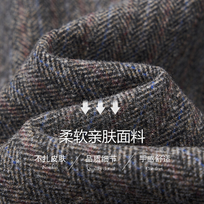 Demana low saturation work wear winter quiet luxury business commuting containing sheep wool warm suit jacket women's short style