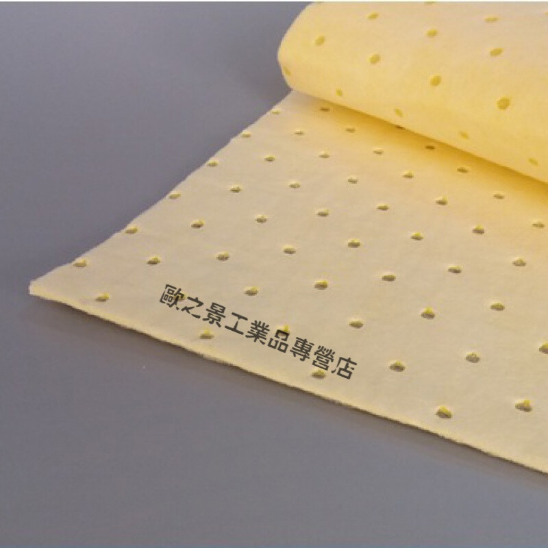 2mm yellow chemical absorbent cotton, dangerous goods liquid absorbent cotton, acid absorbent cotton, industrial oil absorbent cotton, Jiahe manufacturer 400*500*2mm 100 pieces