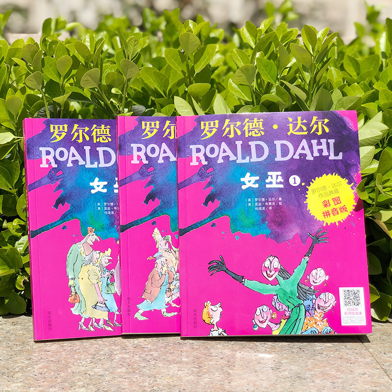 Collection of Roald Dahl's Works (Color Picture Pinyin Edition for First Grade and Second Grade Readers) - Witch (3 books set) Extracurricular Reading Reading Extracurricular Books