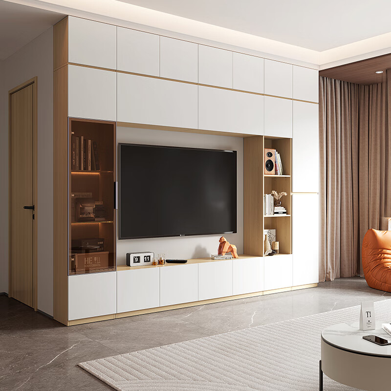 Quanyou Home Modern Simple Living Room Home TV Cabinet Combination Storage Storage Floor Cabinet Furniture
