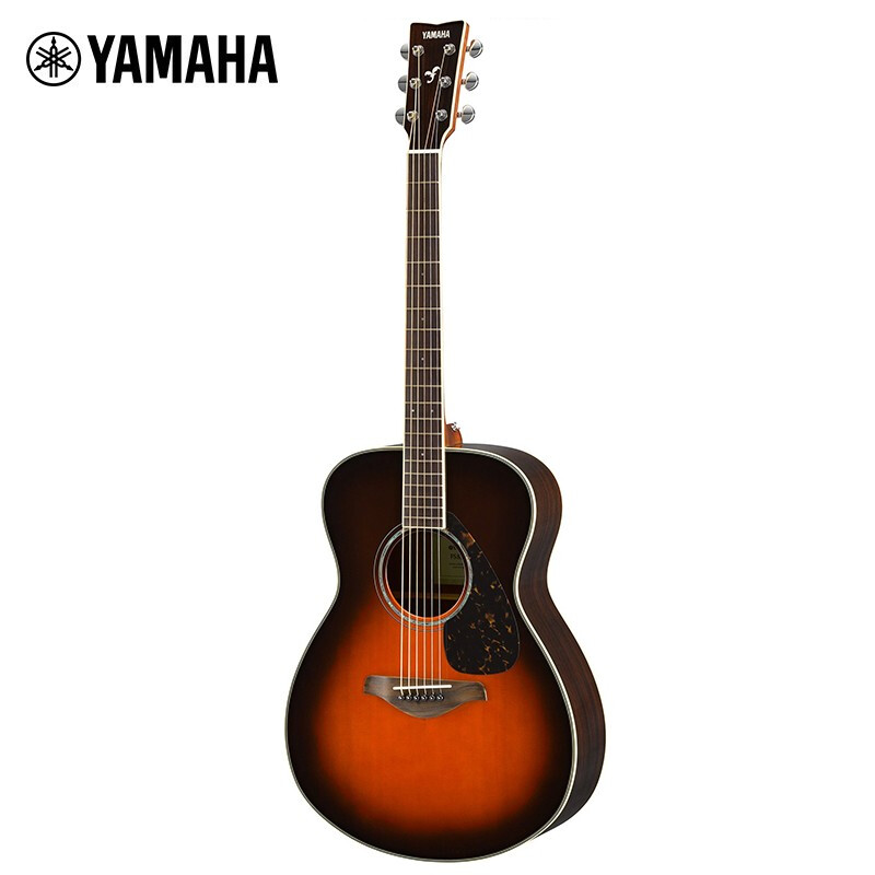 Yamaha (YAMAHA) FS830TBS Acoustic Solid Wood Veneer Beginner Folk Guitar Rounded Corner Guitar 40 Inch Smoke Brown