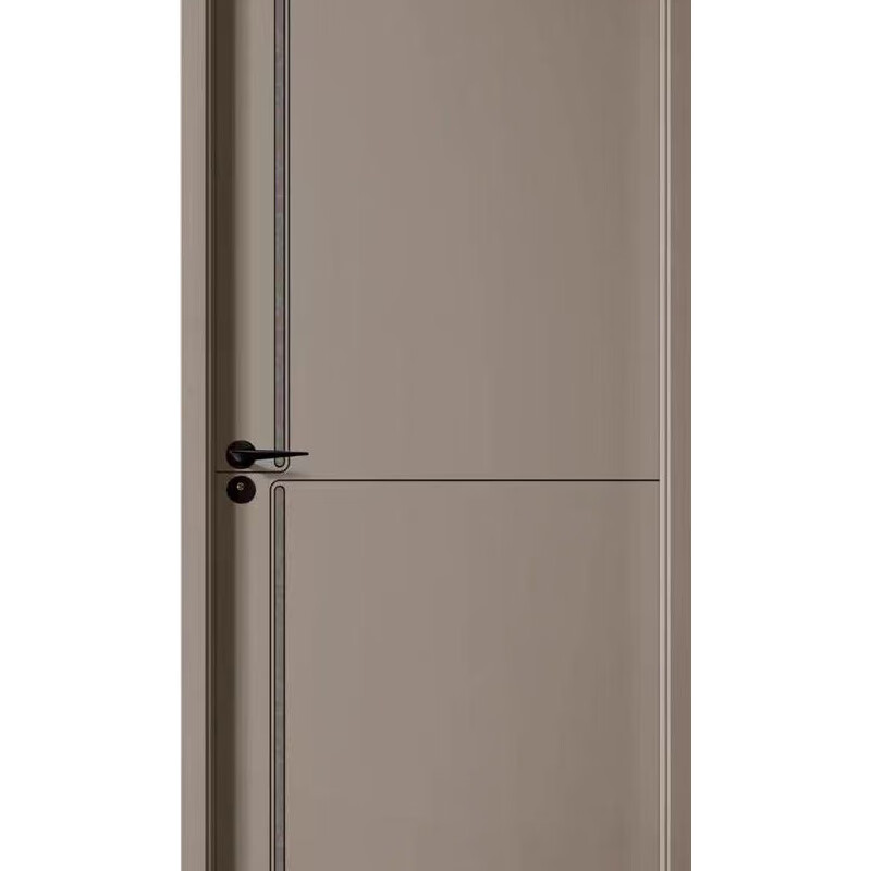 Ruiyuan Baiyu S5201-3 coffee gray wooden door unpainted wooden door interior door quiet wooden door