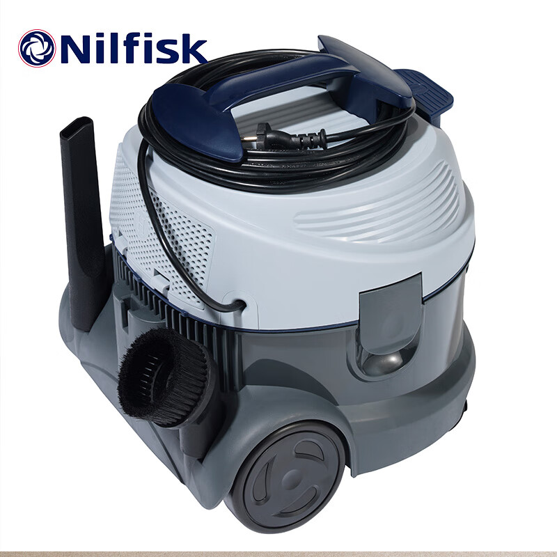 NILFISK VP100 high-power bucket vacuum cleaner with large capacity and strong suction for offices, hotel rooms, shopping malls, restaurants, commercial and industrial use