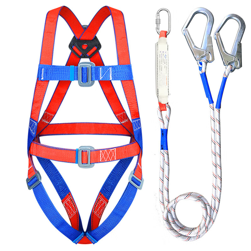 Xinbaolin high-altitude work full-body anti-fall European-style five-point safety belt single small hook 3 meters