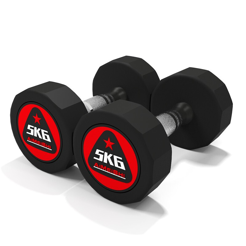 Ames gym special rubberized dumbbells for men and women universal 2.5kg 25kg home commercial fitness equipment set Z-type dumbbell rack (two layers