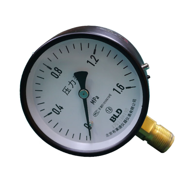 Pressure gauge Y100 ordinary Y60Y150 radial thread M20 hydraulic oil pressure air pressure gauge 0-1.6Mpa Y-100