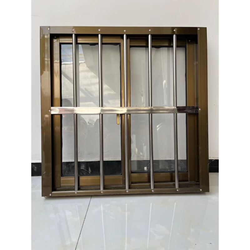 Vinoa aluminum windows rural self-built houses ventilation windows kitchen toilet factory board room anti-theft integrated sliding window customization gray height 80cm*width 100cm