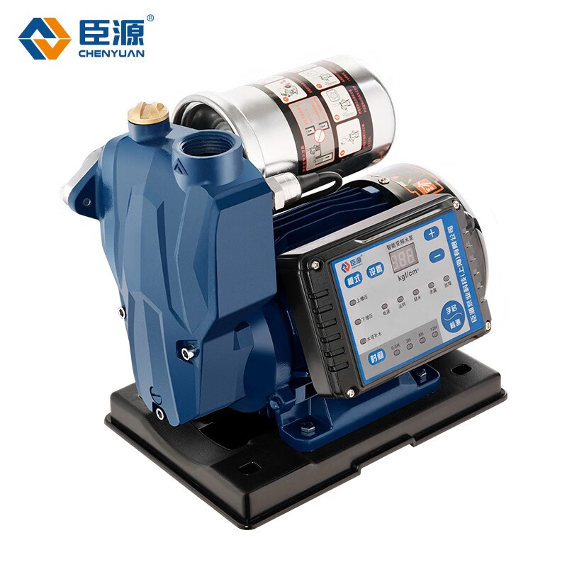 Chenyuan Intelligent Frequency Conversion Booster Pump Household Fully Automatic Frequency Conversion Pump Whole House Self-priming Pump Water Pipeline Pressurization Pump Intelligent Frequency Conversion Self-priming Pump 370W (Pressure Adjustable)