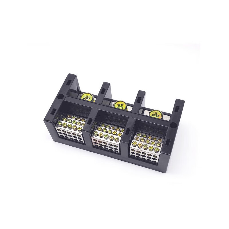 Three-in and multiple-out branch terminal JHT high-current three-phase four-wire high-power terminal block splitter wire three-in and three-out (1 point 1) 250A three-in and three-out (1 point 1)