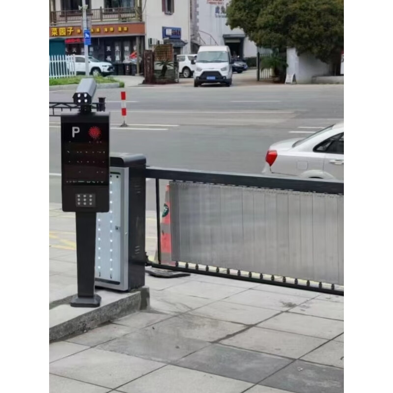 Renjuyi Smart Parking Unattended License Plate Recognition Barrier All-in-one Machine Residential Access Control Lifting Rod Automatic Toll Collection System Luxurious HD All-in-one Machine Same Entry and Same Exit Fence Gate
