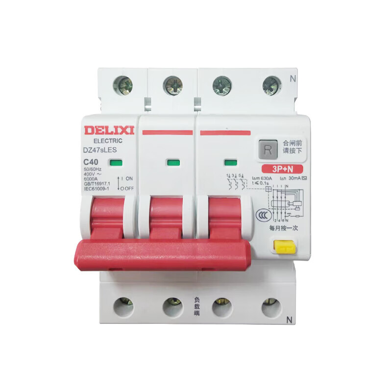 DZ47SLES air switch short circuit leakage protection small size leakage protection circuit breaker 10A 3P+N