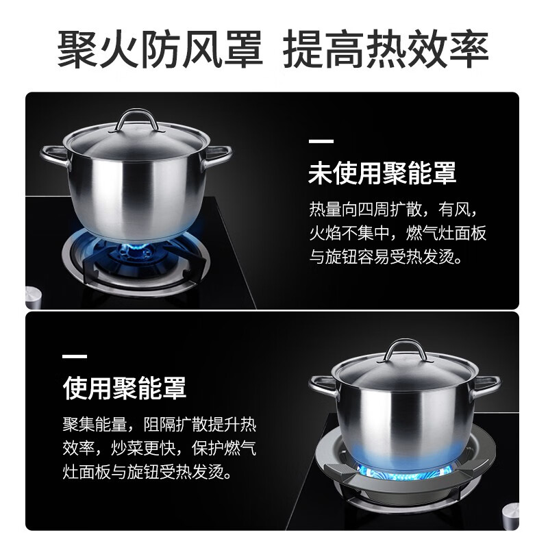 Maixiu thickened cast iron windshield to gather fire and save energy, household gas-saving and energy-saving plate, universal gas stove windshield, gas stove fire-gathering hood, four-claw and five-claw universal anti-slip bracket, four-claw universal thickened cast iron, wind-proof, fire-concentrating and energy-saving