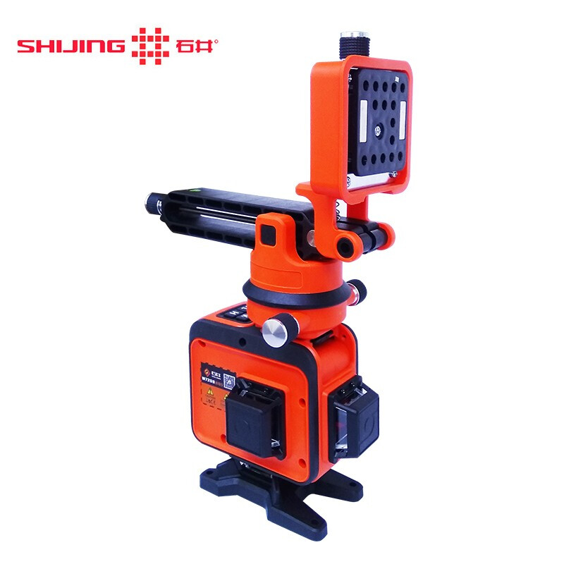 Shijing (SHIJING) level meter 12-line green light high-precision laser universal floor-mounting meter wall-mounting meter infrared wall-mounted meter blue light dual-use 7259 green light (blue) 12-line + remote control standard