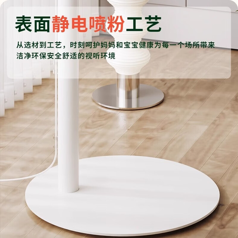 Sencha TV stand can be lifted up and down white floor-standing rack base can be lifted up and down with pitch adjustment with wheels suitable for Hisense Huawei Skyworth TCL Sony 43/55/65/70 inches Toffee TV stand | white version | suitable for 40-70 inches