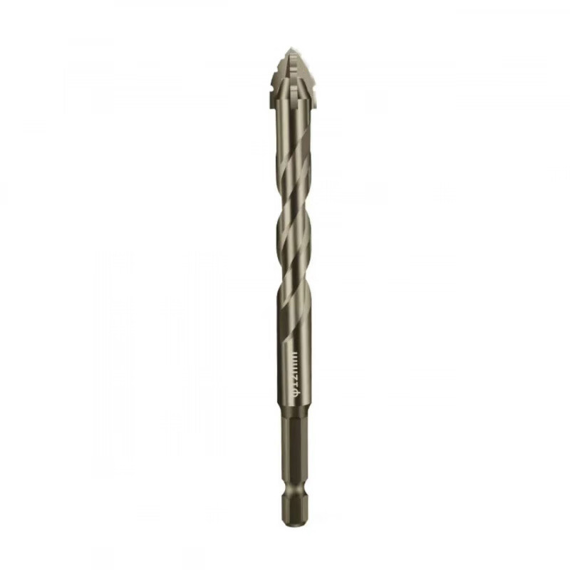 Runhuanian full-tile four-edged sharp tooth drill dry drilling full-tile concrete, gold, stone, glass and other drilling tools New product - four-edged - sharp tooth spiral design - four-edged super hard 6mm 2 pieces