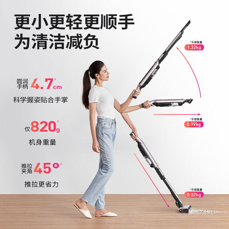 SHARK wireless anti-tangle vacuum cleaner L5T1 fully automatic cleaning pet hair high-power self-dust collection base station folding arm