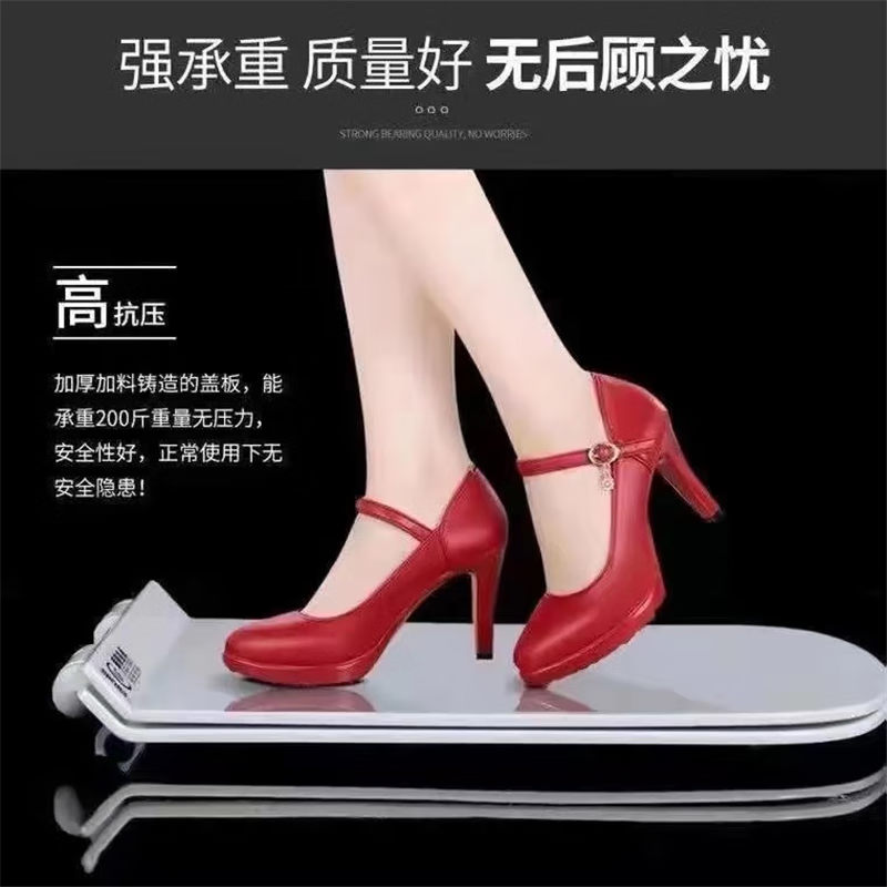 American Standard Universal American Standard toilet seat household thickened toilet old-fashioned accessories toilet cover PP material medium U-shaped