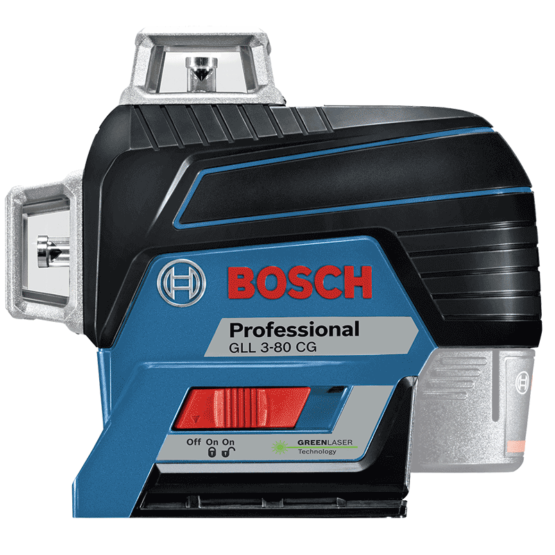 Bosch (BOSCH) Bosch laser level green light GLL380CG wall-mounted instrument high-precision automatic anping line 12 lines GLL3-80CG12-bracket set single electric