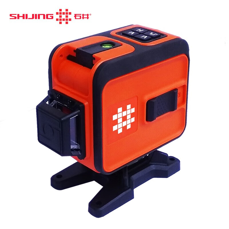 Shijing (SHIJING) level meter 12-line green light high-precision laser universal floor-mounting meter wall-mounting meter infrared wall-mounted meter blue light dual-use 7259 green light (blue) 12-line + remote control standard