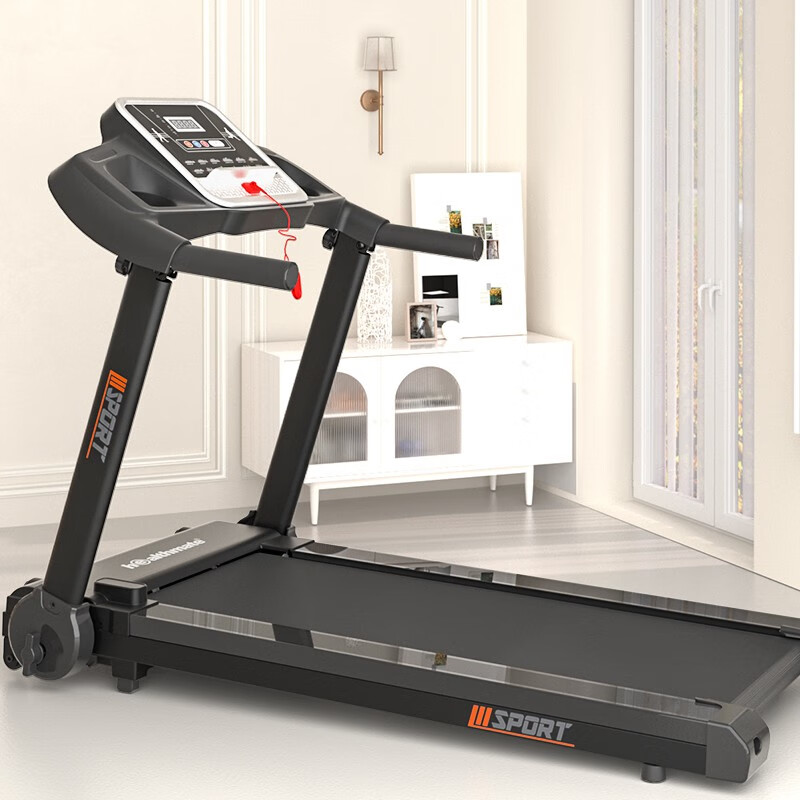 Heisman treadmill for home use, foldable small indoor smart weight loss fitness equipment, silent walking machine, smart color screen version/WIFI to watch movies online