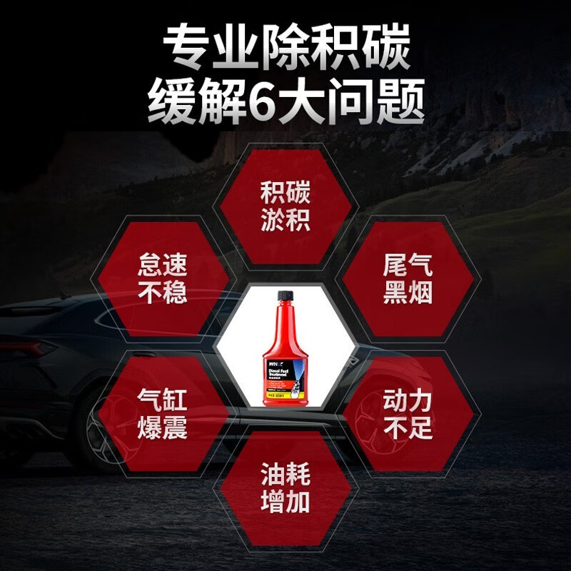 WHIZ Diesel Additive Fuel Treasure Diesel car carbon deposit injector cleaning agent automotive supplies 325ml*4 bottles imported from the United States