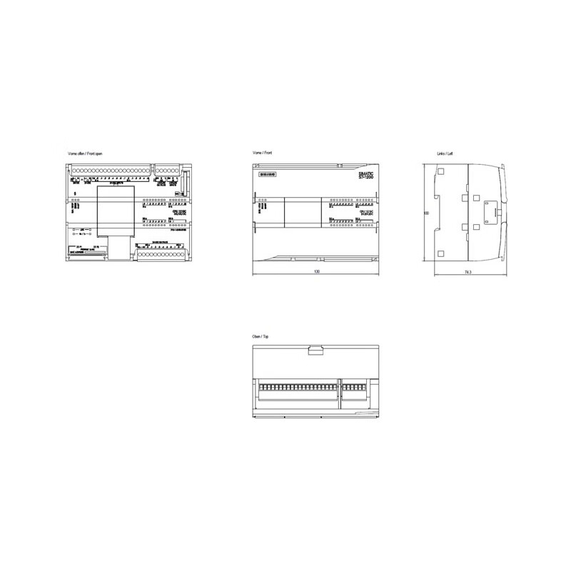 Siemens 6ES7215-1BG40-0XB0 PLC module controller SIMATIC S7-1200, CPU 1215C, compact CPU