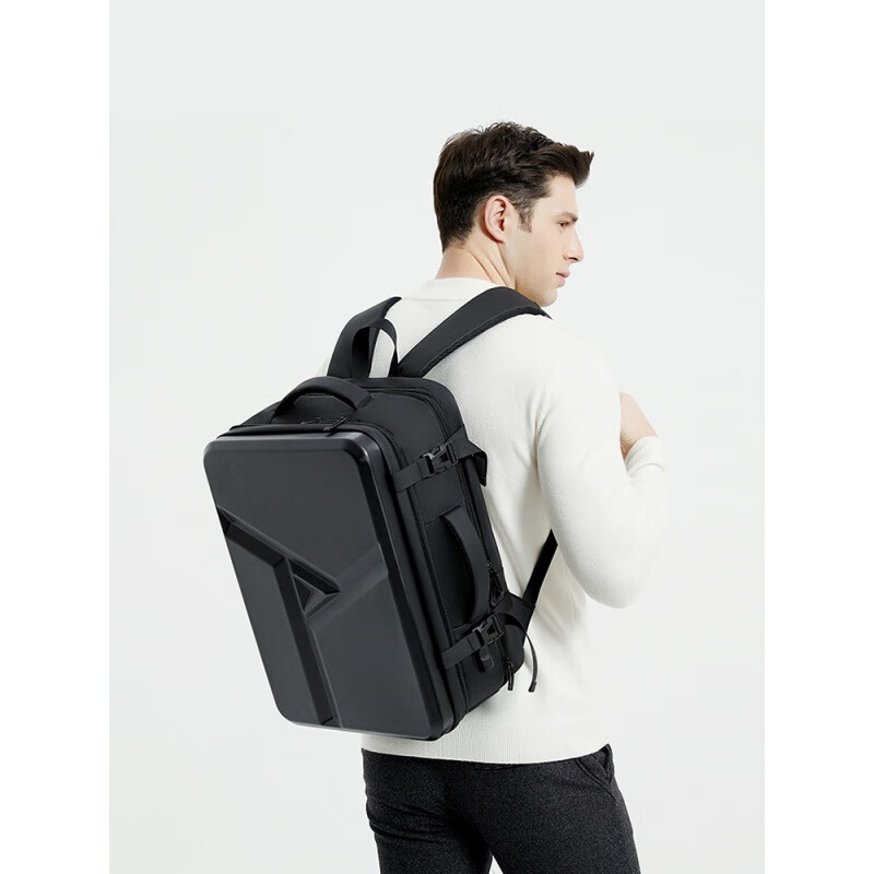 Junhou ps5 storage bag without disassembling the base, console storage box, backpack, game console peripheral accessories, monitor, hard shell black 1, portable monitor + no disassembly of the base