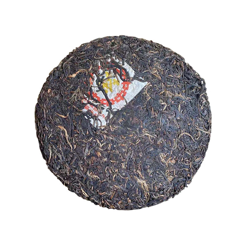 Longrui Tea 1997 Zhongcha Orange Print 7542 Green Cake 357g/piece Pu'er Tea Raw Tea Yunnan Qizi Cake Lao Raw Tea Dry Warehouse