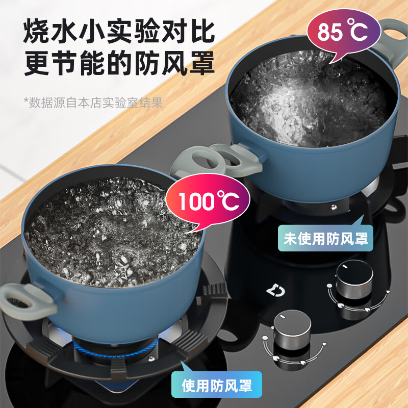 Suitable for boss gas stoves, fire gathering windshield, gas stove energy-saving ring, stove top, household anti-slip bracket, milk pot holder, 4-claw universal model, 1 pack - double anti-slip