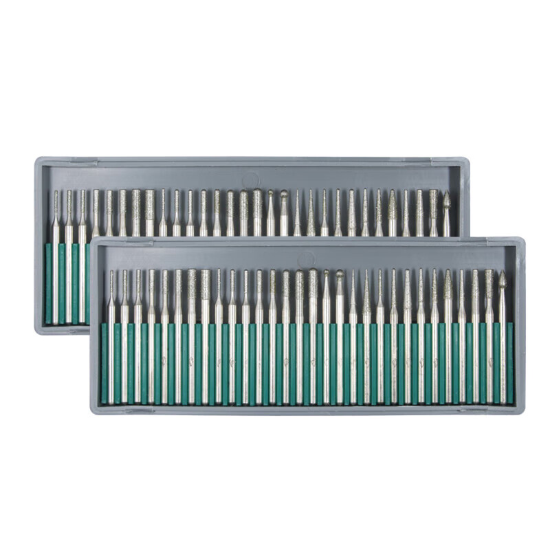 Xunliba hardness alloy grinding head diamond grinding rod mold polishing electric grinding head M set jade carving needle cylindrical spherical 1 point 515C 30 pieces in a box