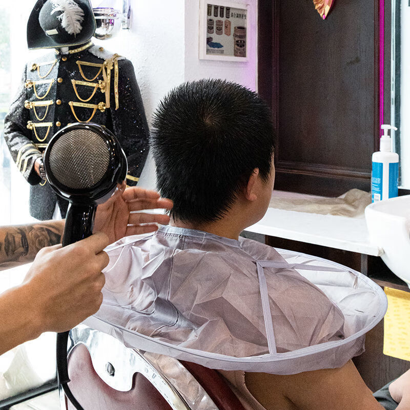 Hair cutting artifact cloth, adult hair cutting cloth, non-stick hair children's bib cloak, household adult shaving apron clothes, adult hair cutting cloak, shopkeeper
