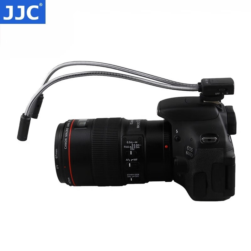 JJC camera macro shooting fill light LED photography light Canon Sony Nikon Fuji A7R5 XS10 XT5 Z6ii Z30 R62 R5 insect flower jewelry diamond small double lamp beads LED-2DII