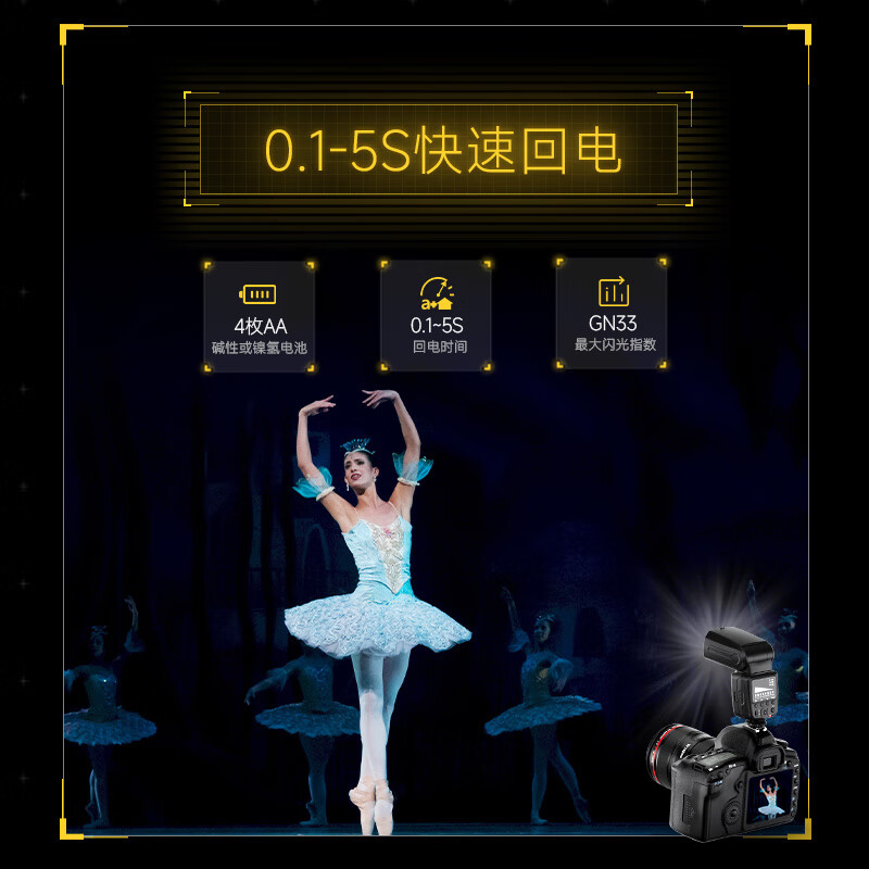 Sidande FK300II second generation universal on-camera flash photography lighting fill light compatible with Canon Nikon Sony SLR camera hot shoe light built-in trigger flash